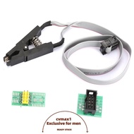 CYMX Flash Chip IC Test Clip Adapter, with 2 Adapter Board SOIC / SOP Pin SOIC8 SOP8 Flash Chip IC T