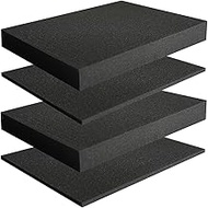DNB Pick and Pluck Foam - 2 Pcs 16 X 12 X 2" Pre Cubed Pick-Apart Foam Inserts & 2 Pcs 16 X 12 X 0.4