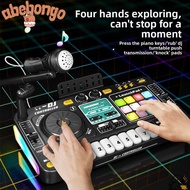 ABEBONGONY Kid DJ Mixer, Multifunctional Simulation Design Electronic Piano Keyboard,  Interactive M