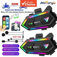 Helmet Bluetooth Intercom Headset Y20 MAX V5.3 RGB 1000mAh IPX6