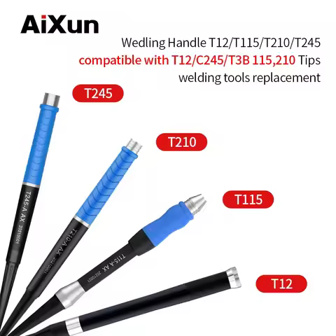 AiXun Solder Handle T12 T245 936 T210 T115 Station Handle For T3A T3B T420D Soldering Station Weldin