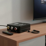 RCA to HDMI-compatible AV Converter Box 1080P 1920x1080 Support NTSC/PAL  Kotak Penukar AV RCA ke HD