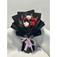 Soap Flower rose mix dried caspia flower bouquet香皂花束