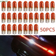 ORIENMY 50pcs Car Light Bulbs 50Pcs 12V 3W Capless LED