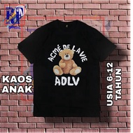 ADLV TEDDY BEAR MOTIF CHILDREN'S T-SHIRT | CHILDREN'S T-SHIRT, CHILDREN'S TSHIRT AGED 1 TO 12 YEARS,