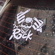 [P-A759] Skull Rock Reflective Sticker Car Rear Glass Sticker Motorcycle Waterproof Sticker