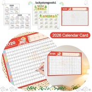 LUCKYSTOREGOODS Yearly Daily Calendar, 2026 Annual Planner Large Wall Calendar,  Agenda Organizer To