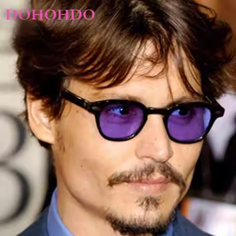 Vintage Luxury Brand Designer Classic Circular Sunglasses Unisex Fashion Outdoor Travel Shades Sungl
