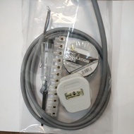 Combo Set 5 Item Electric Accessory （5m Cable, 13A Plug Top, Test pen, 10A Electric Connector, Pvc E