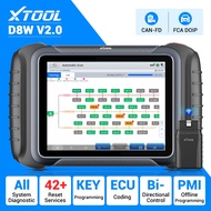 XTOOL D8S D8W Bidirectional OBD2 Scanner for Car Full system 42+Reset Key Programming FCA ECU Coding