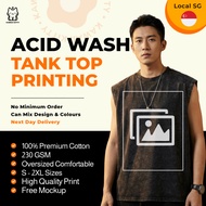 SG Custom T-shirt Printing Tank Top 230GSM | Customized T-shirt