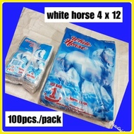 ♞Plastic Ice Bag 4"x12"