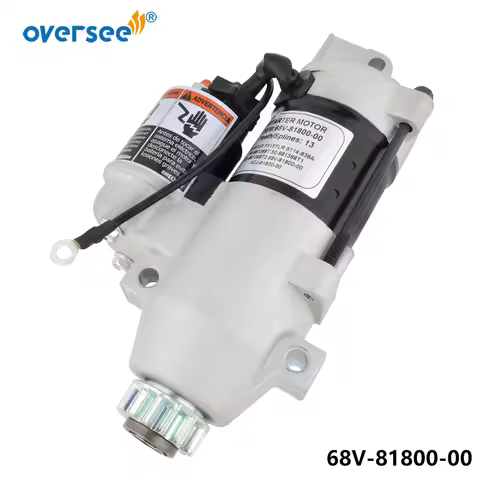 68V-81800 Starter Motor For YAMAHA Outboard 4T F115TJR F115TLR; S114-838A/b/c ;Mercury 50-881368T;50
