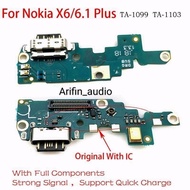 Arifin audio - Pcb Board Battery Charger Nokia X6/6.1 plus Original