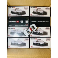 Kaidohouse MINIGT No. 120 Skyline GTR R34 Police Car 64 Scale Alloy Car Model Brand New Unopened Eng