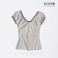 SCULPTOR® เสื้อ Tourist Scoop Back Tee
