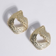 [ZANZAN ZANZAN] Irregular Heavy Metal Earrings [EK20BB009]