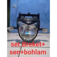 SH575 refrektor batok lampu depan headlamp Byson karbu ORI Gratis