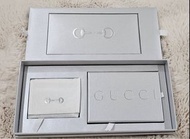 2023Gucci Vic 年終禮雙層禮盒（含真皮卡夾+撲克牌+感謝卡）-附專櫃龍年限量紙袋+Gucci龍年春聯一張
