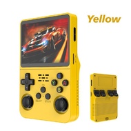 R36S เครื่องเล่นเกมพกพา Linux พื้นที่เก็บข้อมูล 64GB เกมอาร์เคด GBA แบบพกพา เครื่องเล่นเกม PSP แบบพก