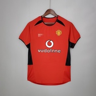 Retro Style 02-04 MU Home Retro Soccer Jersey Football