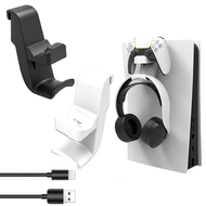 Bow Two-in-One PS5 Controller with Earphone Stand Charger PS5 Controller Smart Charging Stand Hanging Type