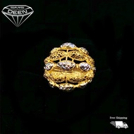 SMS DEEN Fancy Ring, ±9.2GM - Gold 916 Emas - Cincin (Sz: 17 - 9.29GM)