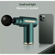[READY STOCK] Powerful Digital 6 Speed 6 head Mini Muscle Massage Gun Compact and Silent Massage