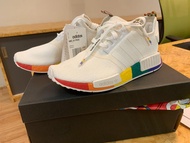 (全新) adidas 官網正貨 NMD_R1 PRIDE FY9024 男女經典運動鞋 (白色)
