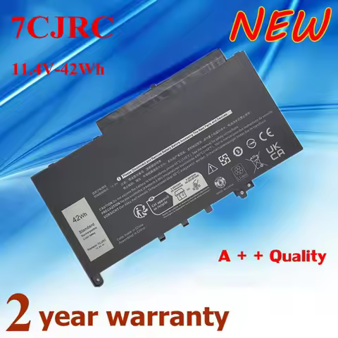 New 11.4V 42Wh 7CJRC 21X15 F1KTM Laptop Battery For Dell Latitude E7470 E7270 12 E7470/E7270 Series