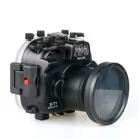 Meikon 130ft/40m Waterproof Underwater Housing Camera Diving Case for Fujifilm XT1 Fuji X-T1 18-55mm