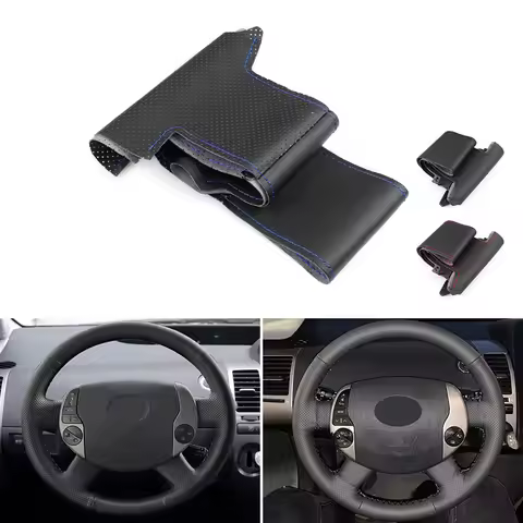 For Toyota Prius 20 XW20 2004 2005 2006 2007 2008 2009 Hand Braid Perforated Microfiber Leather Car 