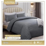 QUILT COVER/DUVET COVER MICROTENSEL DUVET COVER GREY STRIPES