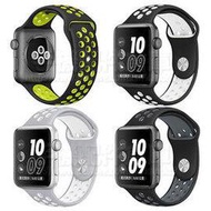 【買一送一】雙色運動 40mm Apple Watch Series 4/5 錶帶/經典扣式錶環/可水洗/替換式