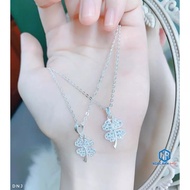 Four-leaf clover necklace.