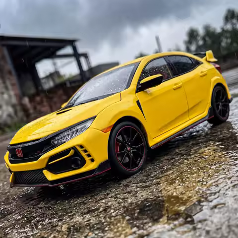 1:18 Honda Civic Type R FK8 2020 Compact Hatchback Alloy Metal Diecast Model Car Home Trendy & Deskt