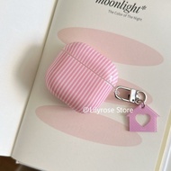 Pink Stripes Case for AirPods Pro3 [2025] AirPods Pro2 Pro 4 3 2 1 Apple Wireless Earphone Cover