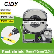 5/7mm Label Heat Shrink Tube SU5S SU5Y SU3Y SU3W Compatible for Epson LabelWorks LW-300 LW-400 LW-50