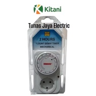 KITANI 2-Hour Analog Manual Timer 120 Minute/