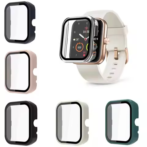 Hard Edge Full Screen Glass Protector Film Smartwatch Case Shell Frame For Xiaomi 70mai Maimo Watch 