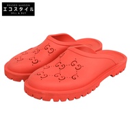 Gucci Cutout GG Rubber Slip-On Sandals Shoes Men's RED 10 655517 10 [Used]