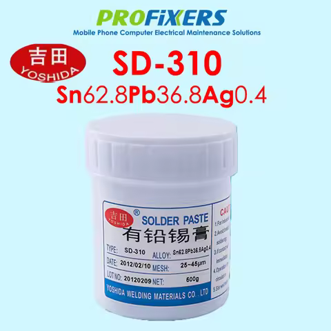 Sn62.8Pb36.8Ag0.4 Leaded Silver Solder Paste No-Clean SMT Soldering Paste For Phone Computer Motherb