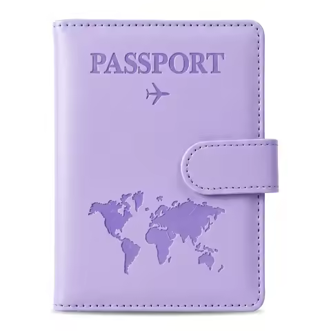 Pomelo Best Multi Compartment Passport Holder for Men Women RFID Protected Travel Wallet with SIM Sl