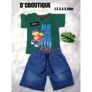 Ready stok kid boy cloth and jeans set 1 to 6 year old