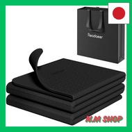 Readaeer Yoga Mat Training Mat Foldable 183cm x 61cm Thick 6mm TPE Material Odorless Soundproof Stor