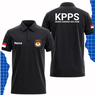 Poloshirt KPU KPPS BAJU KERAH POLO KPPS BISA CUSTOM NAMA Poloshirt Kaos Kerah KPPS Free Nama & Daera
