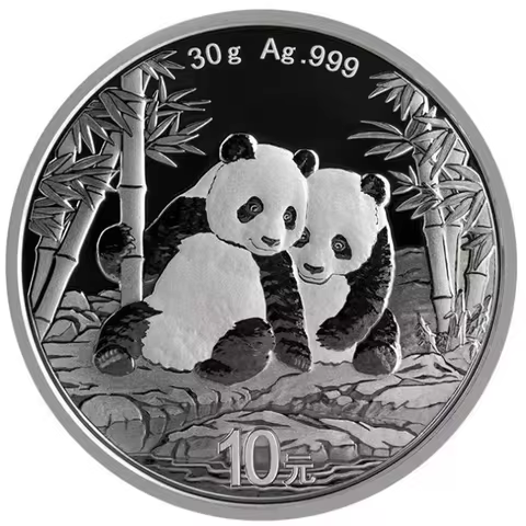 2011 - 2026 China 30g 1oz Ag.999 Silver Panda Silver Coin