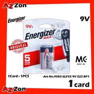 Energizer 9V Max Long Lasting Power 9V Alkaline Battery Energizer 9583 Max 9V