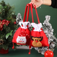 KY&amp; Christmas Decoration Gift Gift Bag Apple Bag Elderly Snowman Christmas Eve Drawstring Candy Bag Apple Box Dress up I