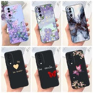 Honor 70 FNE-NX9 / Honor 70 Pro SDY-AN00 Case Honor70 70Pro 5G Beautiful Flower Butterfly Pattern Ca